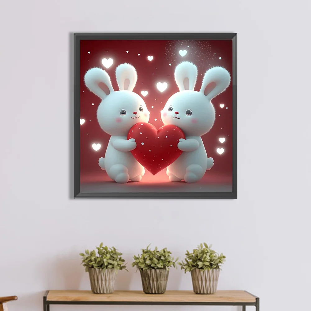 Diamond Painting - Full Round Drill - Rabbit(30*30cm)