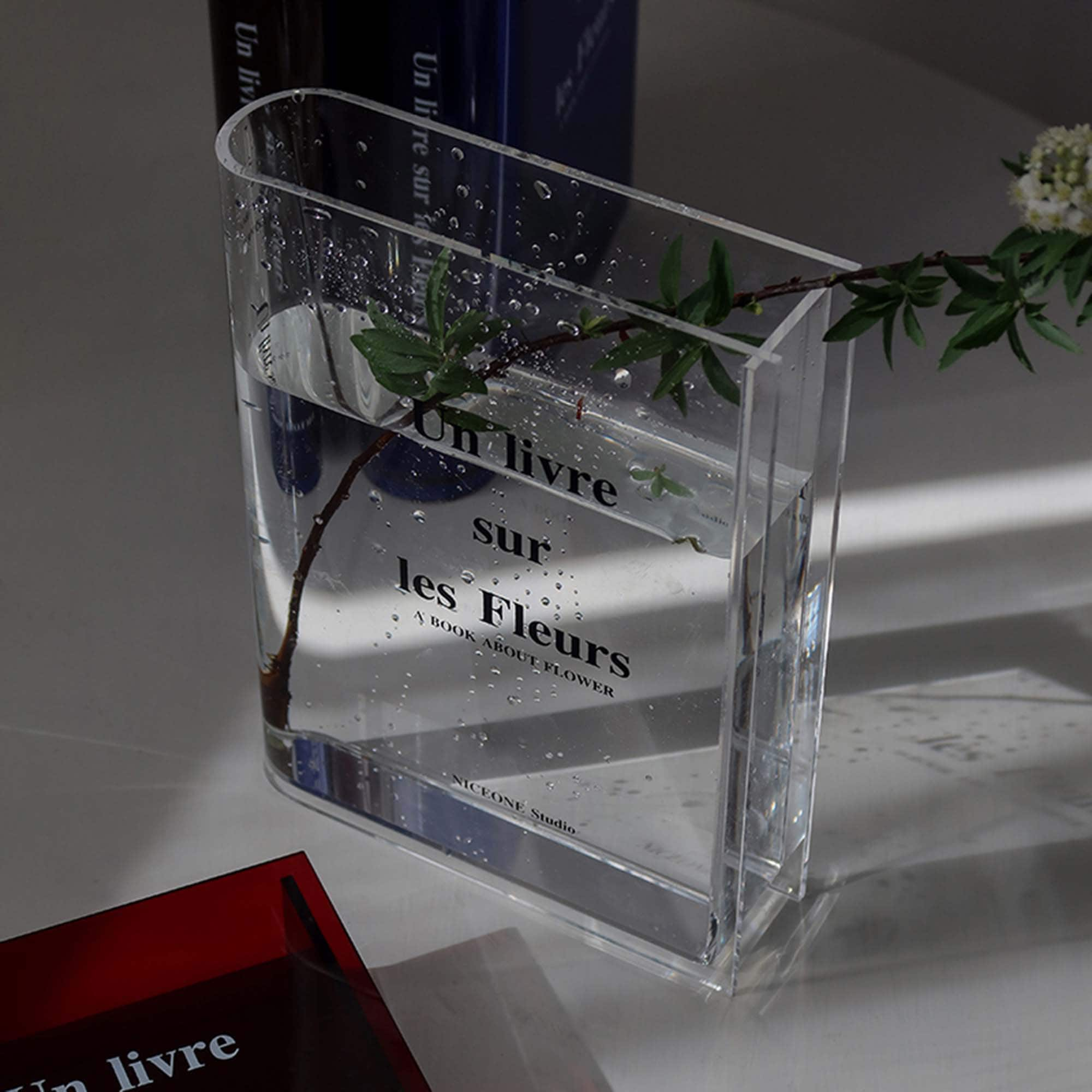 Books Acrylic Books Vase Flower Arrangement Showroom Hotel - Etsy