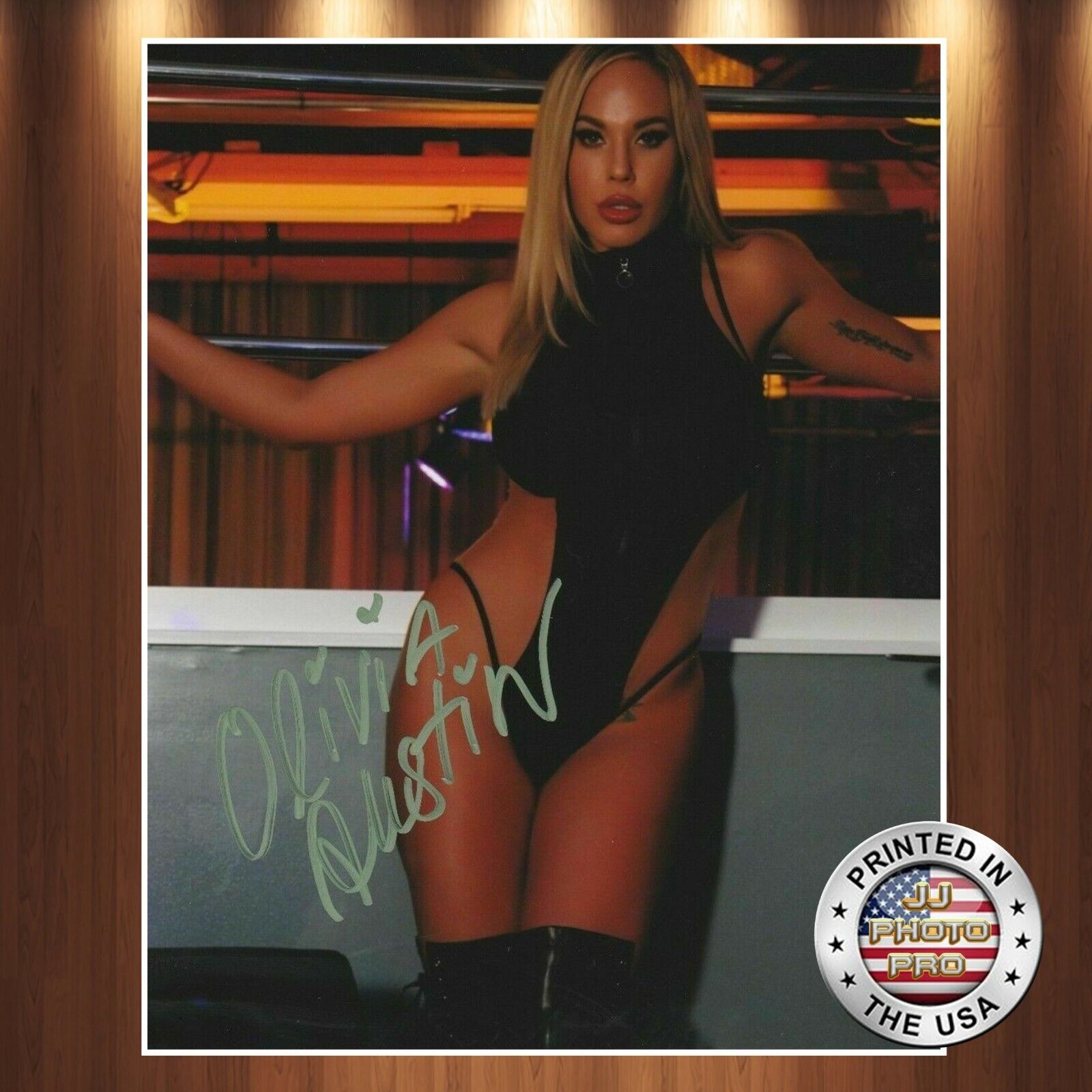 Olivia Austin Autographed Signed 8x10 Photo Poster painting (Model) REPRINT