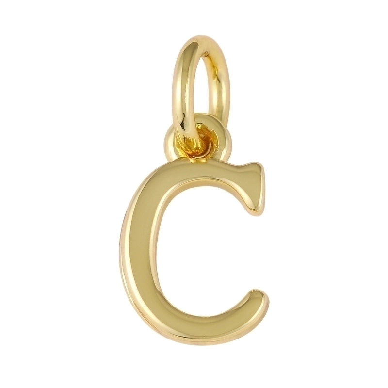 1 Piece Copper Letter Pendant
