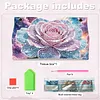 (25cm)Galaxy Pearl Rose DIY Diamond Painting PU Tissue Holder Box