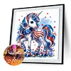 Flag Unicorn - Crystal Rhinestone Diamond Painting