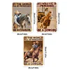 3PCS In The World Be A Cowgirl - Vintage Metal Signs Set - 20*30cm/30*40cm - Western