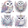 Chouette chauve-partielle spécial diamant peinture-30 * 30cm