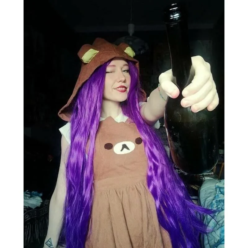 Kawaii Rilaka Bear Suspender Dress