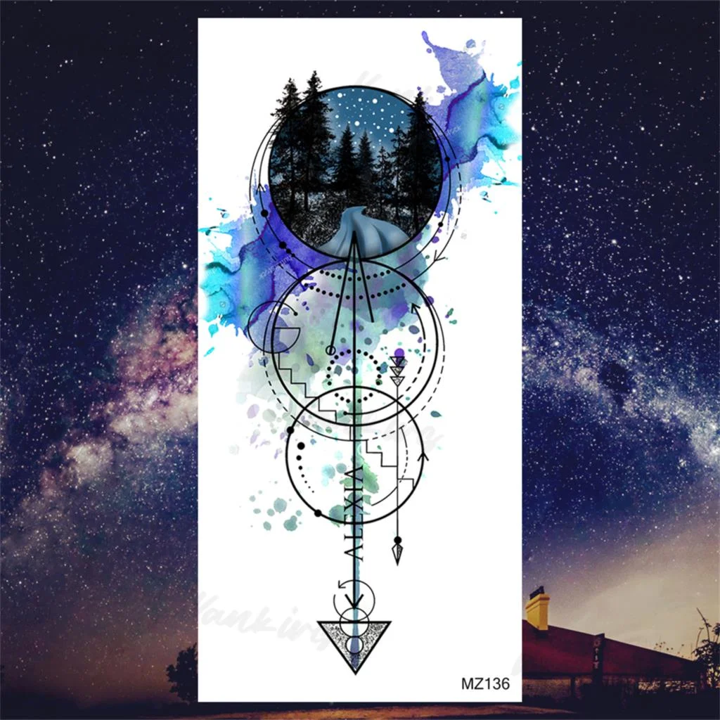 Sdrawing Lion Knight Temporary Tattoos For Men Adults Realistic Tiger Skeleton Fake Tattoo Sticker Arm Water Transfer Tatoos 3D