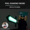 My World Diamond Sword Night Light Ornaments Color Changing Sword Minecraft Game Peripheral Gift Model Table Lamp Desktop Decoration