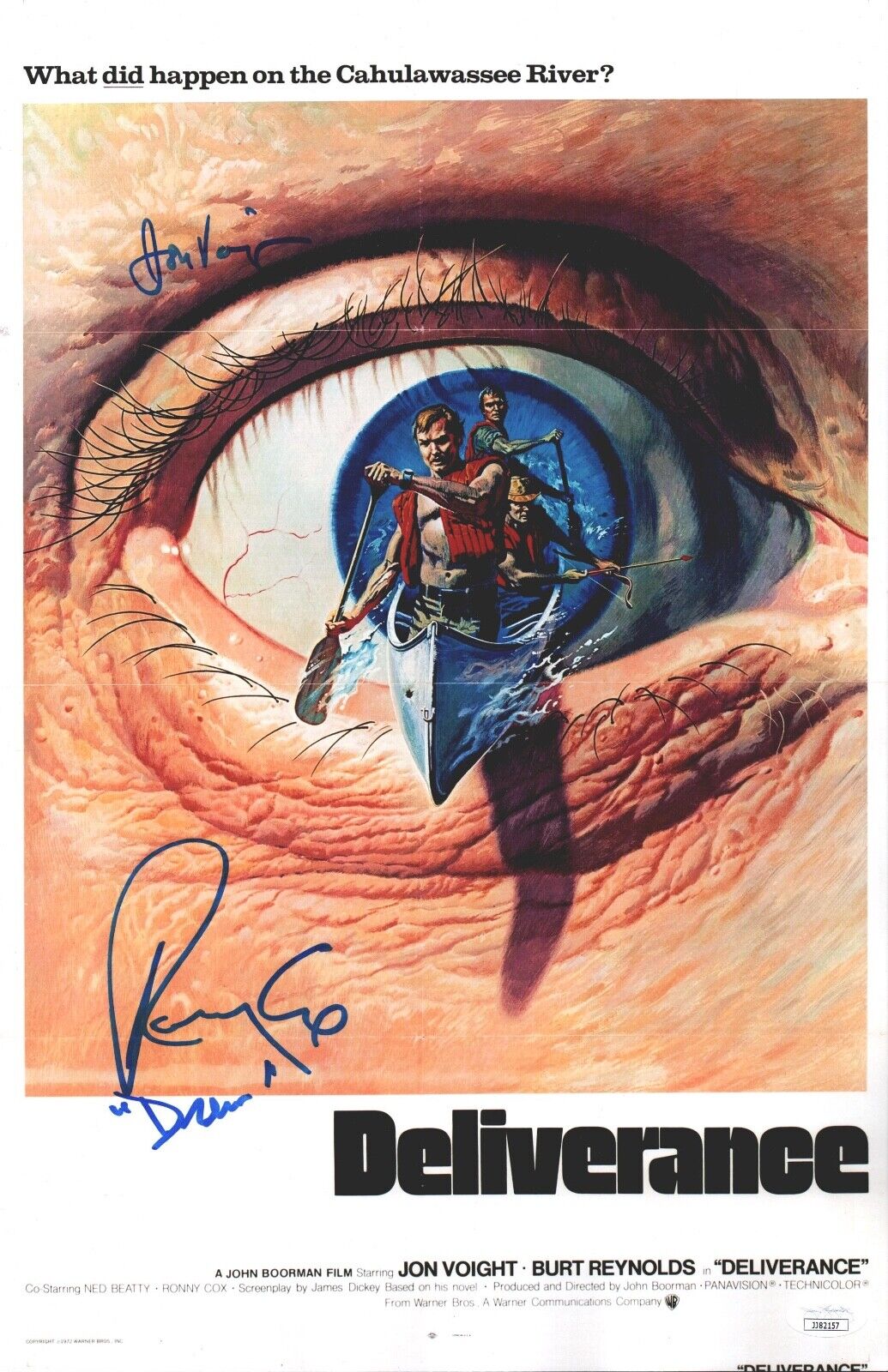 Jon Voight Ronny Cox Hand Signed 11x17 Deliverance Authentic Autograph JSA COA