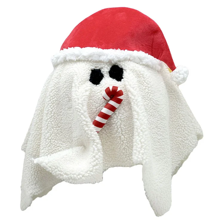 Christmas White Ghost Cosplay Plush Toys Cartoon Soft Stuffed Dolls Mascot Birthday Xmas Gift