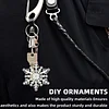 Schneeflocken-Diamant-Malerei-Schl&uuml;sselanh&auml;nger-Tier doppelseitig f&uuml;r die Handtaschen-Dekoration f&uuml;r Erwachsene