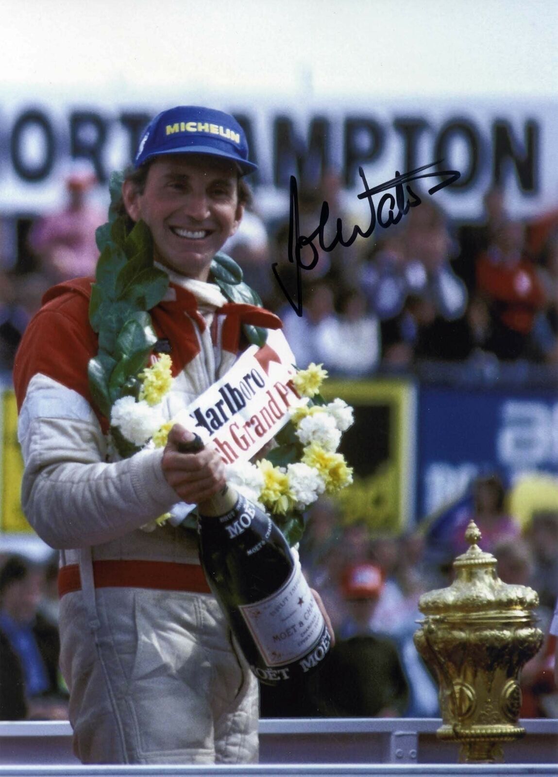 John Watson British F1 McLaren autograph, signed Photo Poster painting