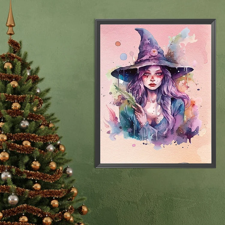 Full Round Drill Diamond Painting - Harry Potter Witch Broom Hat