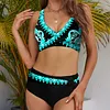 2022 New Swimsuit Sexy High Waist Printed Women Bikini Set Beachwear Push Up Bathing Suit Female Swimwear Two Piece