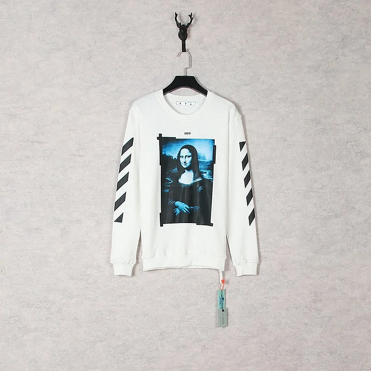 off White Sweatshirts Autumn and Winter off Arrow Loose Men's Women's Pullover Coat
