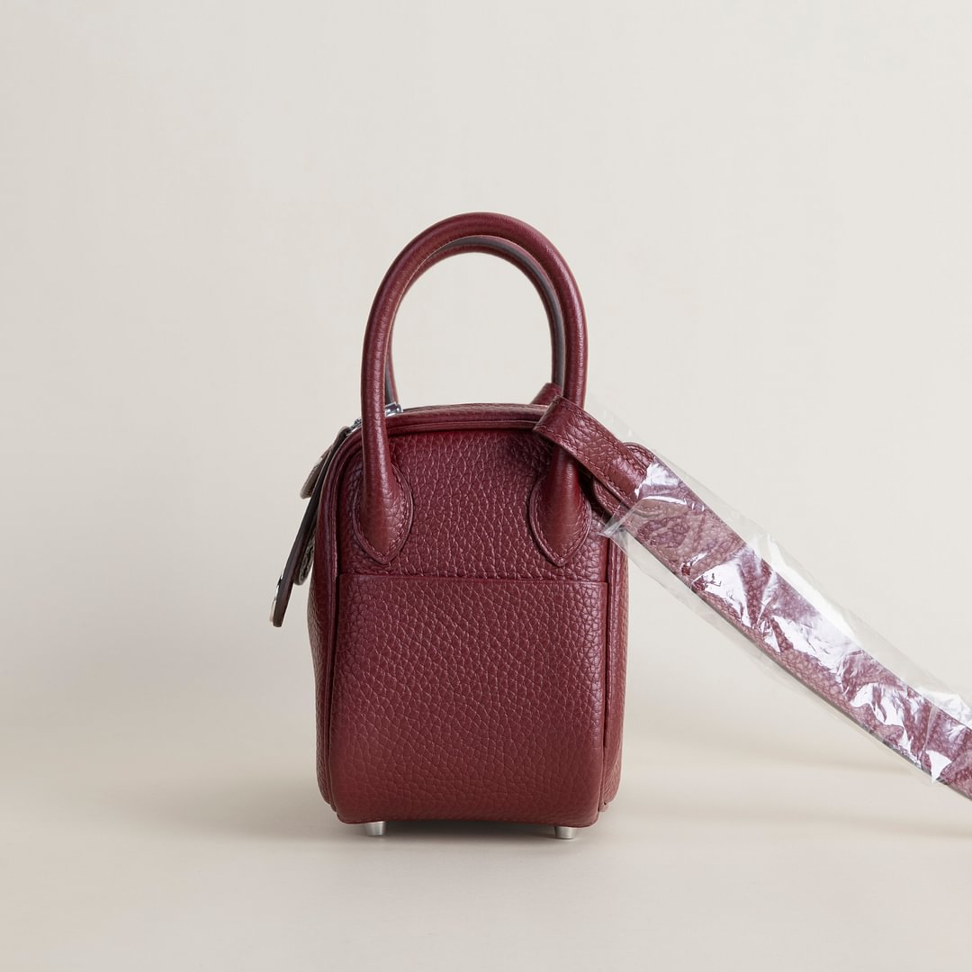 Mini Lindy Clemence leather 55 H Rouge PHW