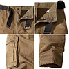 Men's Three-dimensional Pocket Overalls Loose Wear-resistant Outdoor Trousers