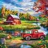 (PDF Pattern) Farm Landscape 14CT PDF Cross Stitch Pattern Instant Digital Download Counted Printable 15.75x15.75inch