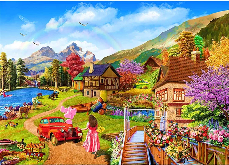 Landscape - Customized AB Drill Diamond Painting gbfke