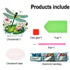 (US Only)Acrylic 2D Flat Print DIY Garden Dragonfly Diamond Art Tabletop Decorations