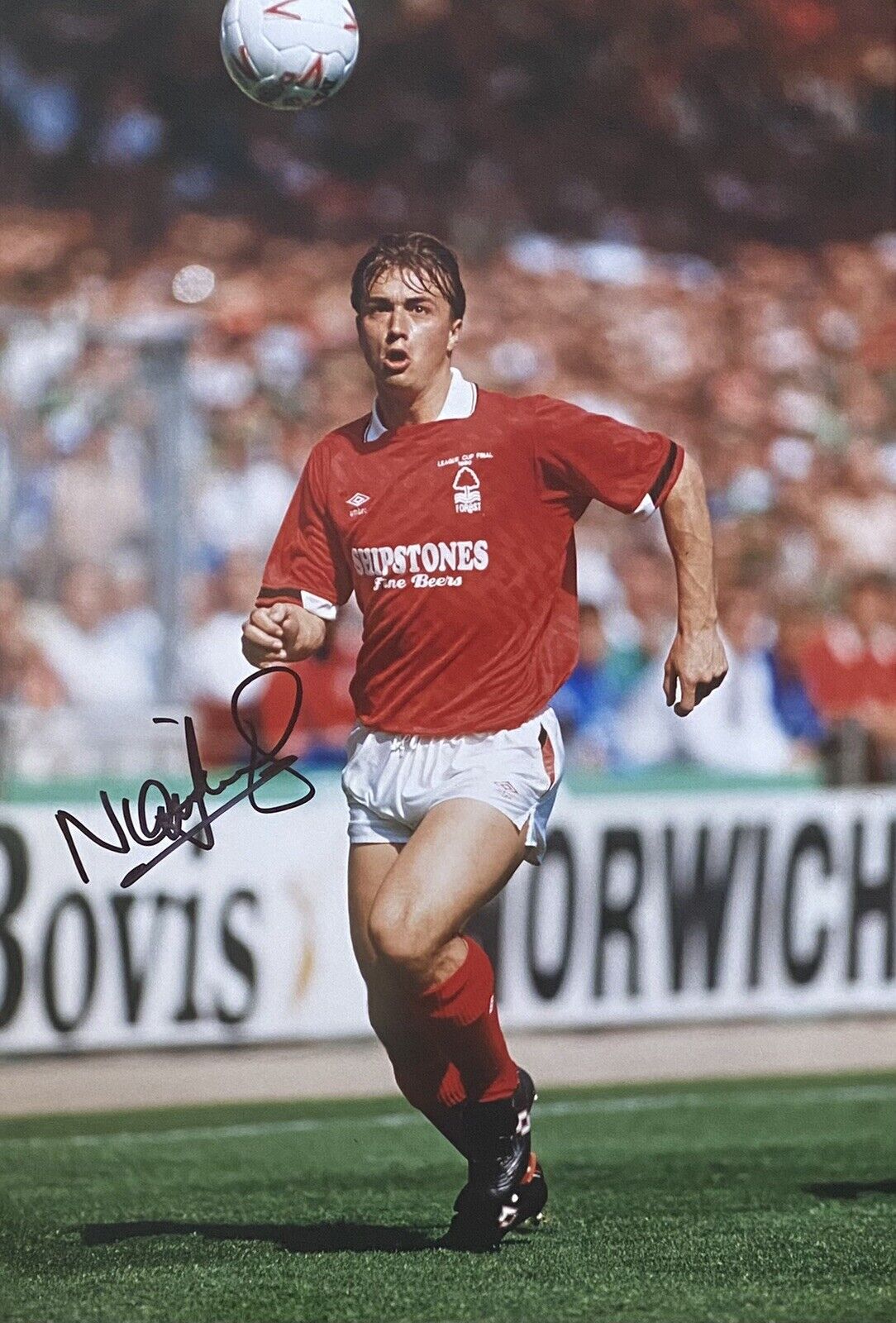 Nigel Jemson Genuine Hand Signed Nottingham Forest 12x8 Photo Poster painting 2