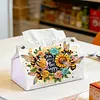 SweetBees and Flowers Diamond Painting Tissue Box 7.48x5.12Inch Diamond Art Tissue Box 5D Diamond Art Tissue Cover for Kitchen Restaurant Bar Office Parties