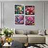 (US Local)4pcs/set Butterfly Flower-Crystal Rhinestone Diamond Painting(40x40cm)