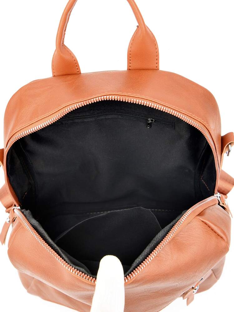 Minimalist Zipper Front Functional Backpack