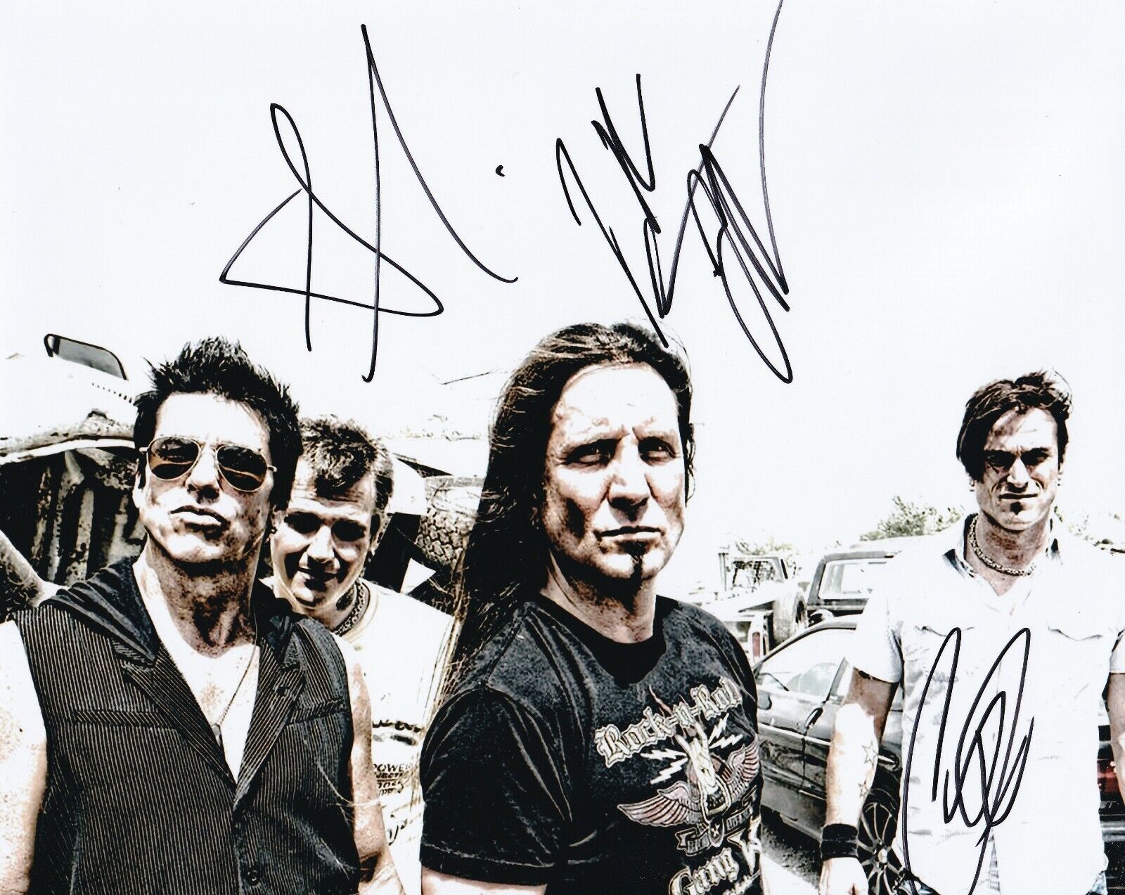 Jackyl REAL hand SIGNED Photo Poster painting #2 COA Autographed by all 4 members