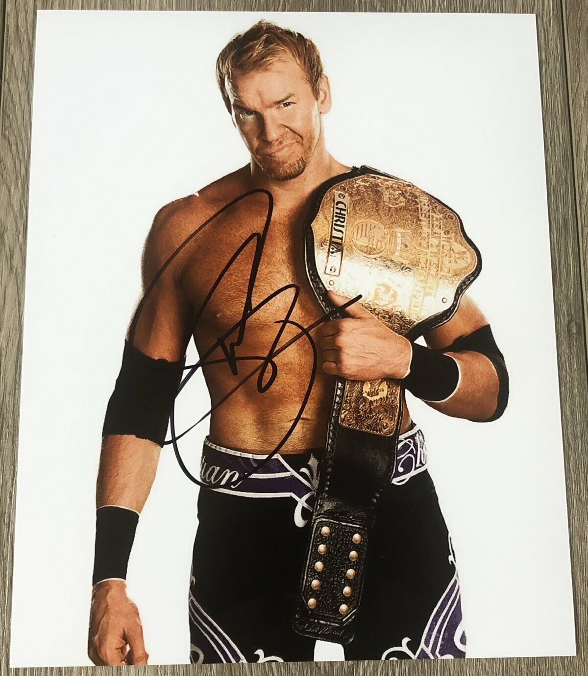 CHRISTIAN CAGE SIGNED AUTOGRAPH WWE RAW SMACKDOWN AEW 8x10 Photo Poster painting A