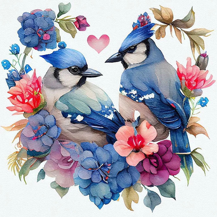 Bluebird - Painting By Numbers - 40*40CM gbfke