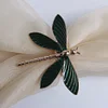 Green Golden Dragonfly Catering Napkin Ring