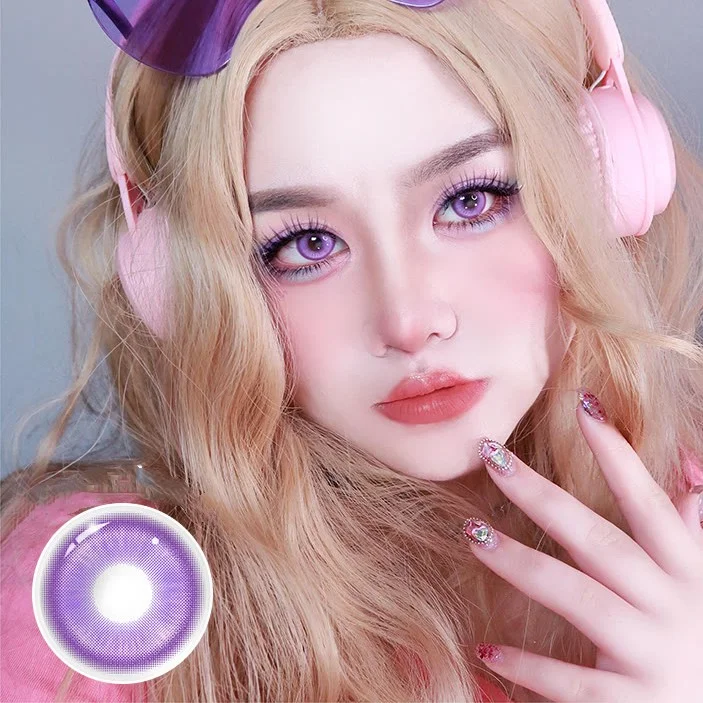 NEW】E-blink Violet Color Contact Lenses NEW】E-blink Violet Color Contact Lenses