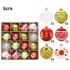16PCS Christmas Tree Red Champagne White Hanging Decor Balls