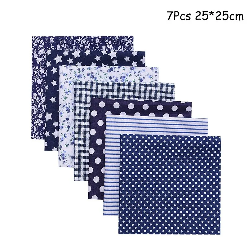 25x25cm and 25x20cm Printed Cotton Fabric Cloth Sewing Quilting Fabrics for Patchwork Needlework DIY Handmade Accessories
