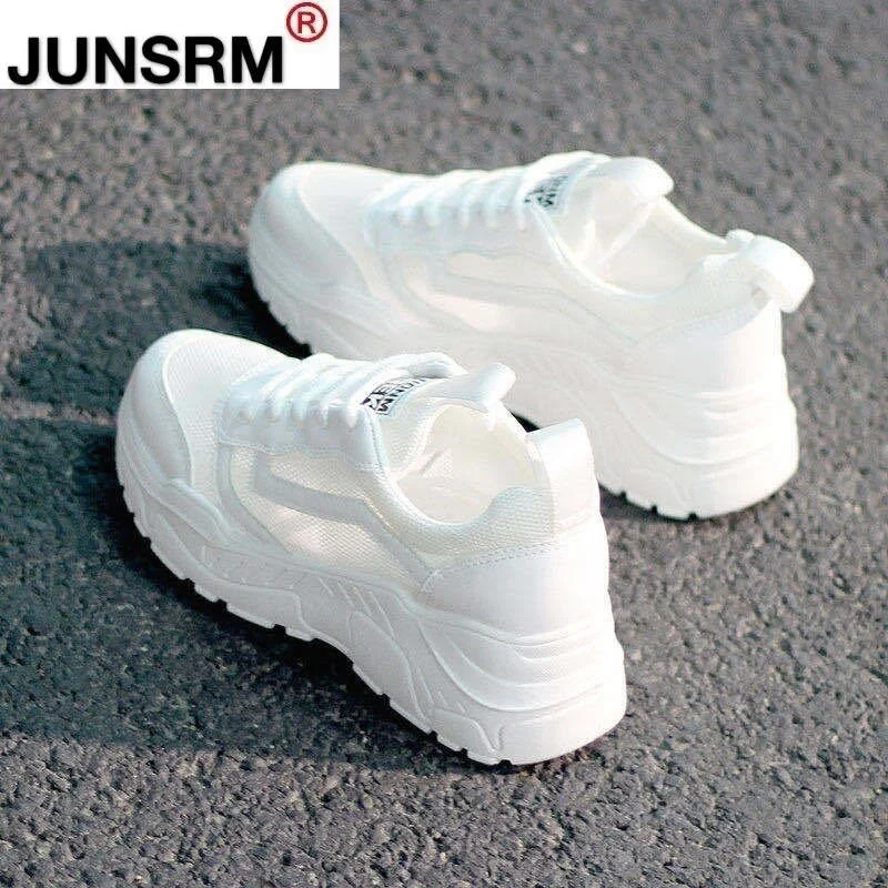 2022 Fashion Women's Shoes Comfortable Breathable Mesh Casual Shoes Autumn Women's Lace-up Non-slip Wear-resistant Sneakers