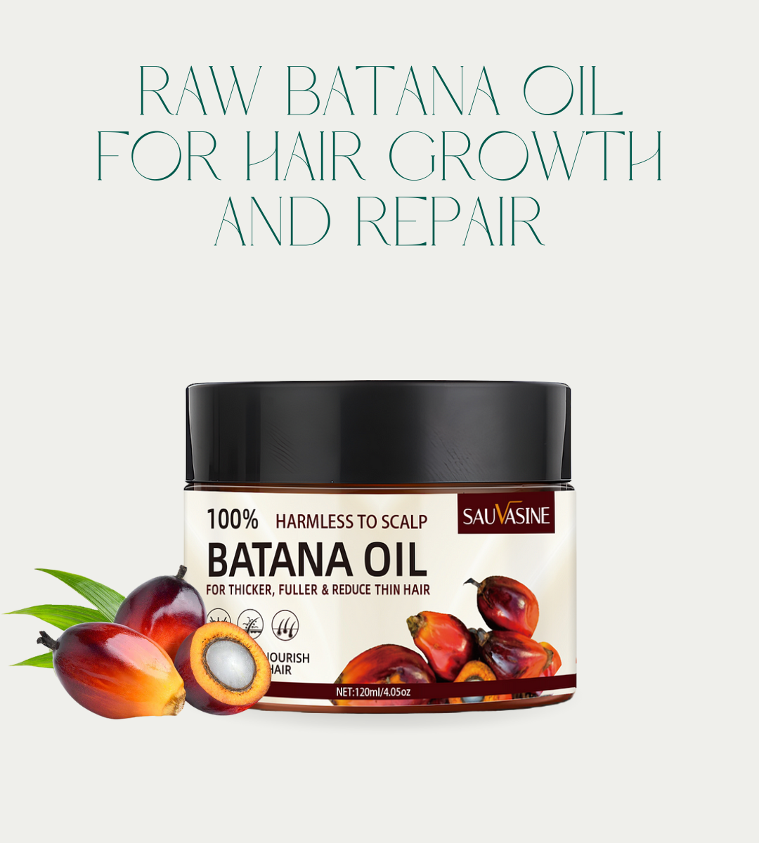 Raw Batana Oil for Hair Growth and Repair – Strengthen, Nourish, and Revive Damaged Hair