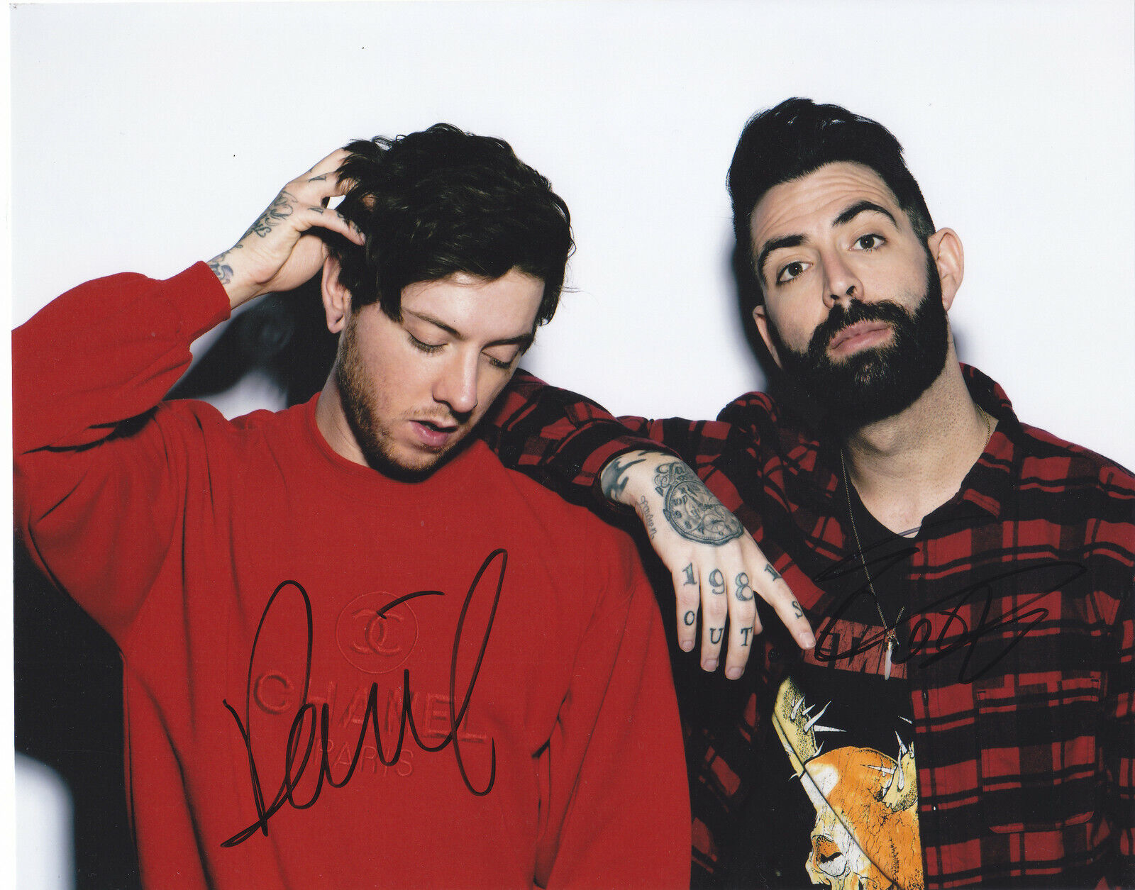 BREATHE CAROLINA SIGNED AUTOGRAPHED EDM MUSIC 8X10 Photo Poster painting PROOF