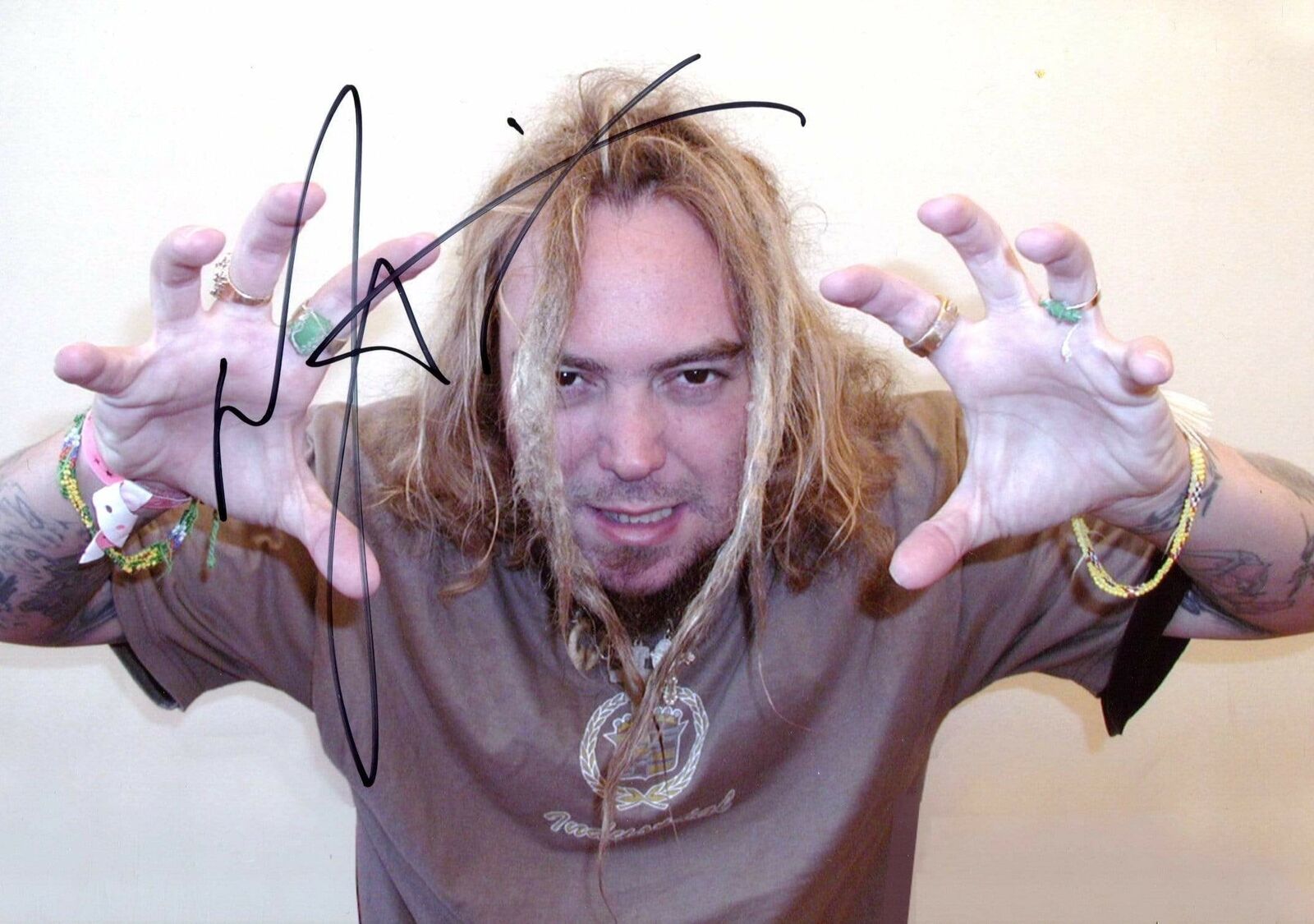 Max Cavalera SINGER autograph, In-Person signed Photo Poster painting