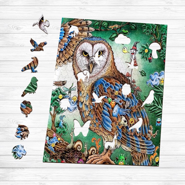 Great Owl Wooden Jigsaw Puzzle