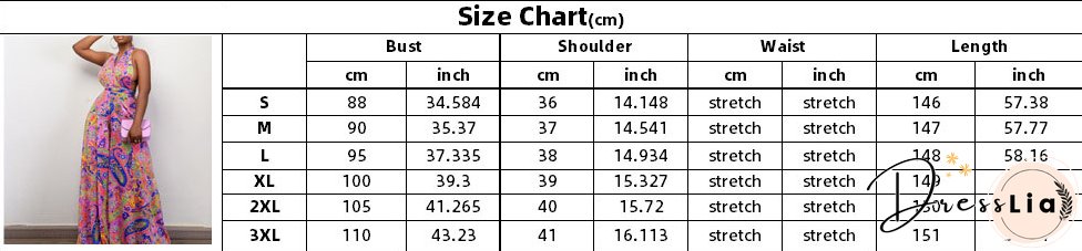 Plus Size Women African Print Halter Neck Beach Jumpsuit