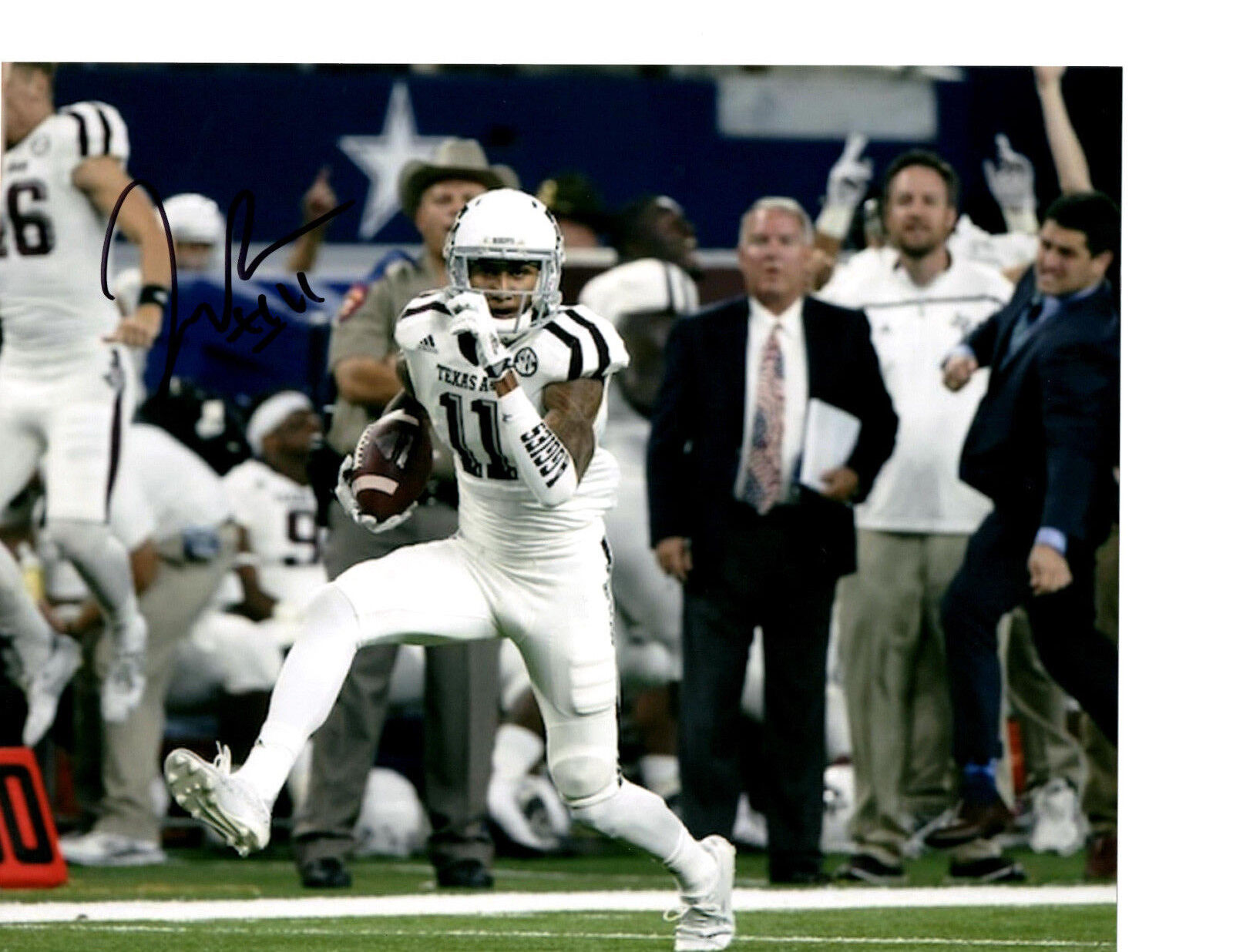 Josh Reynolds Texas A&M Aggies signed autographed 8x10 football Photo Poster painting Gig Em b