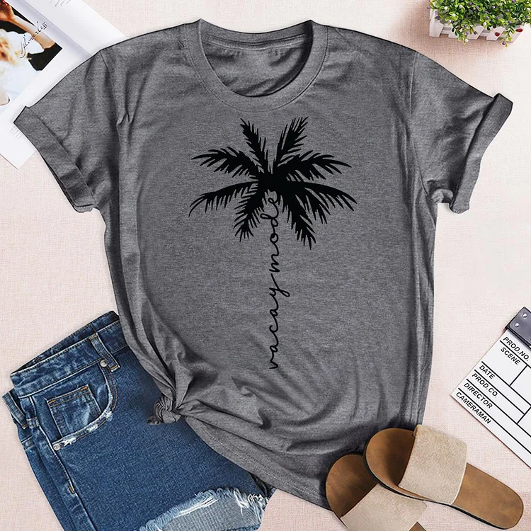 Vacay Mode Palm Tree Classic T-Shirt Tee -02739-Annaletters