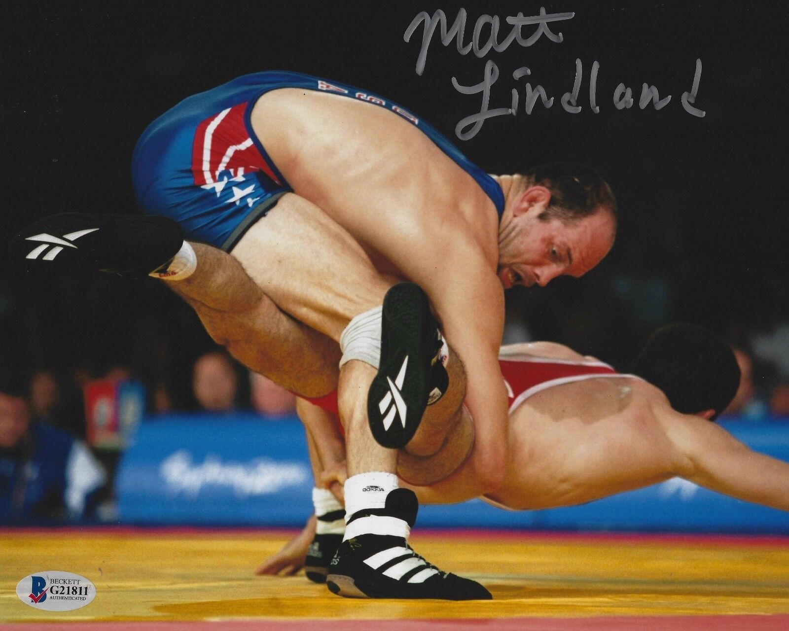 Matt Lindland Signed 8x10 Photo Poster painting BAS Beckett COA UFC USA Wrestling Picture Auto 1