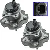 TRQ Rear Wheel Hub Bearings Assembly Set Compatible with 2010-2012 Lexus HS250h 2015-2017 NX200t 2018-2021 NX300 2015-2016 NX300h 2016 Scion iM 2011-2016 tC 2017-2018 Toyota Corolla iM 2006-2018 RAV4
