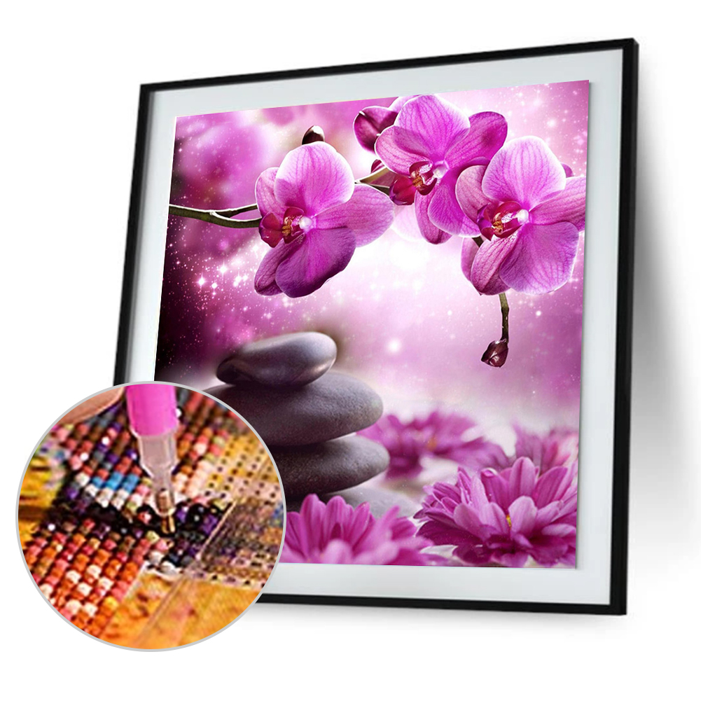 

Phalaenopsis Stone - Special Shaped Diamond Painting - 30*30CM, 501 Original