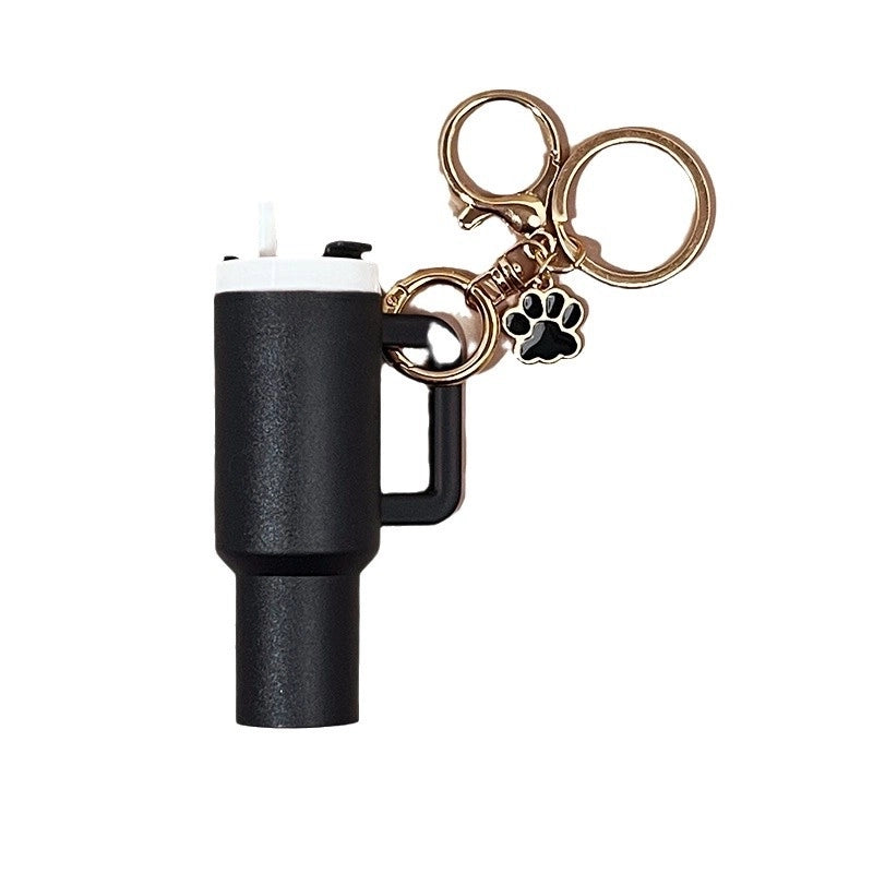Minimalist Cup Plastic Unisex Bag Pendant Keychain