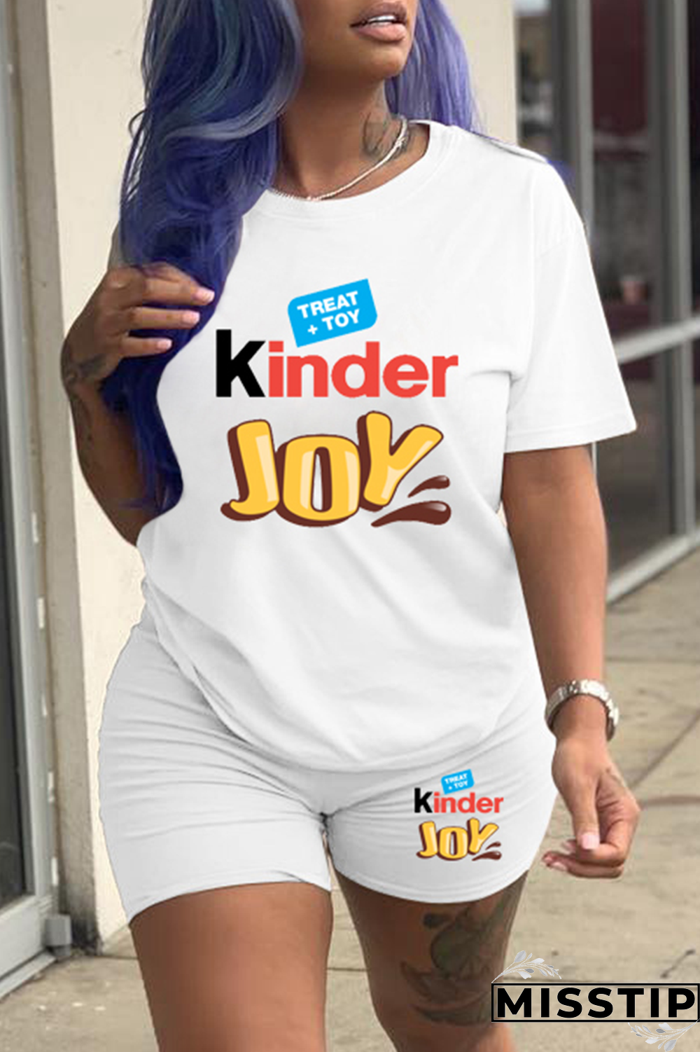 Black Gold Casual Print Patchwork O Neck Short Sleeve Two Pieces