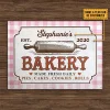 Personalized Bakery Fresh Daily Custom Classic Metal Signs