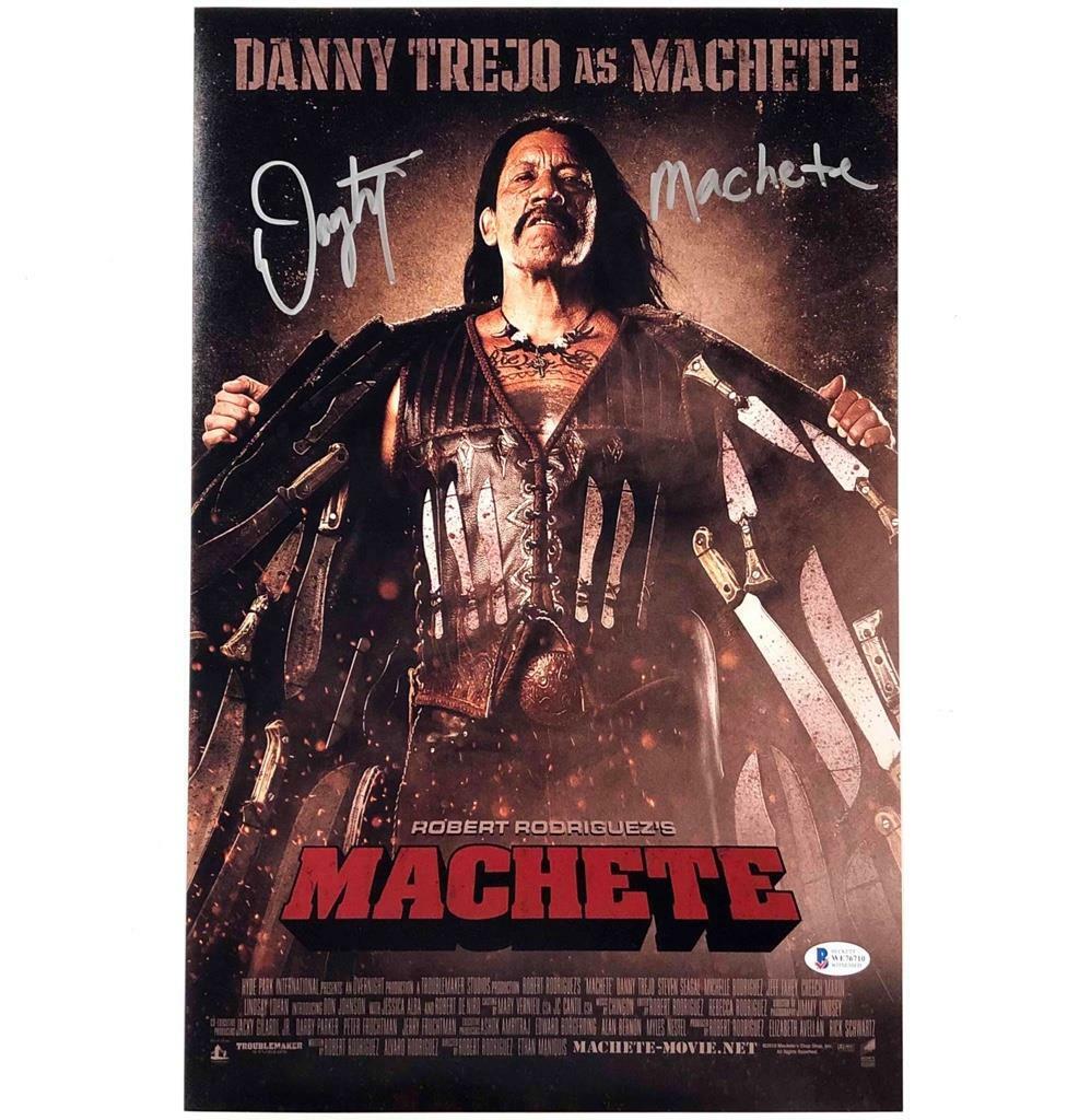 Danny Trejo autograph signed Machete movie poster 11x17 Photo Poster painting BAS COA Beckett