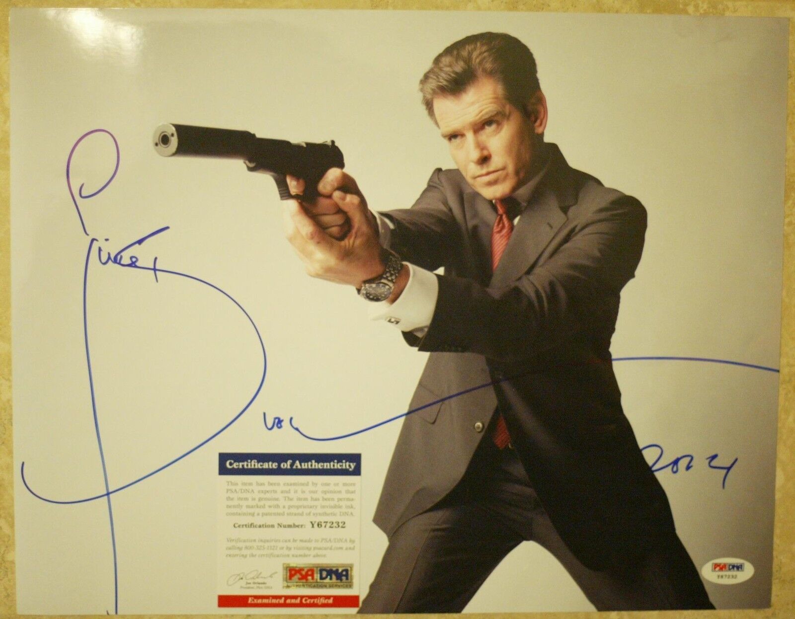 Pierce Brosnan 11x14 Photo Poster painting Signed Autographed Auto PSA DNA James Bond 007